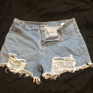 Denim shorts